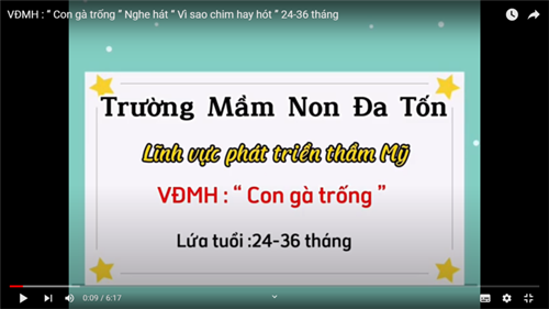 VĐMH: Con gà trống_GV Ngô Thị Lệ Thủy